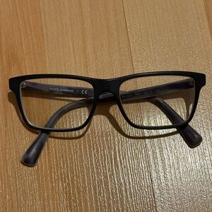 Dolce & Gabbana Matte Black Glasses Frames